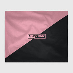 Плед флисовый Black Pink, цвет: 3D-велсофт