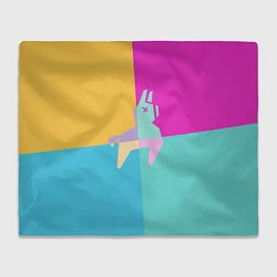 Плед флисовый Fortnite Llama, цвет: 3D-велсофт