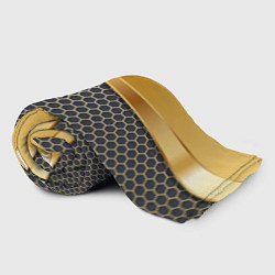 Плед флисовый PUBG: Gold Shield, цвет: 3D-велсофт — фото 2