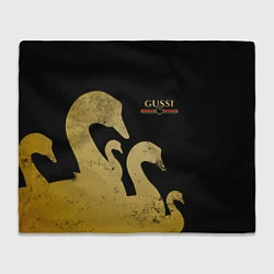 Плед флисовый GUSSI: Gold Edition, цвет: 3D-велсофт