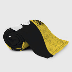 Плед флисовый PUBG: Yellow Grunge, цвет: 3D-велсофт — фото 2