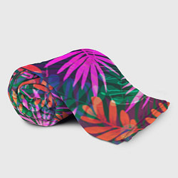 Плед флисовый Неоновые тропики, цвет: 3D-велсофт — фото 2