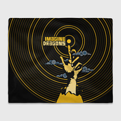 Плед флисовый Imagine Dragons: Vinyl, цвет: 3D-велсофт