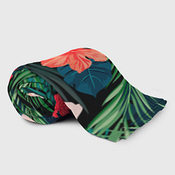 Плед флисовый Тропический мотив, цвет: 3D-велсофт — фото 2