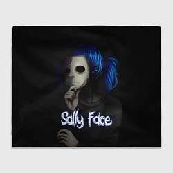 Плед флисовый Sally Face: Dark Mask, цвет: 3D-велсофт