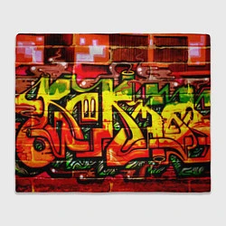 Плед флисовый Red Graffiti, цвет: 3D-велсофт