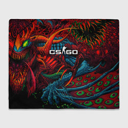 Плед флисовый CS:GO Hyper Beast, цвет: 3D-велсофт