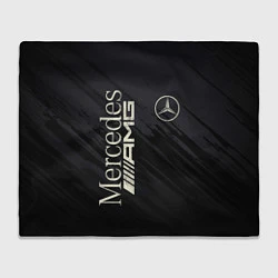 Плед флисовый Mercedes AMG: Black Edition, цвет: 3D-велсофт