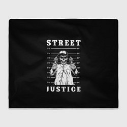 Плед флисовый Street Justice, цвет: 3D-велсофт