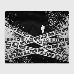 Плед флисовый BILLIE EILISH: Black Tape, цвет: 3D-велсофт