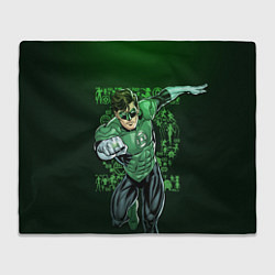 Плед флисовый Green Lantern, цвет: 3D-велсофт