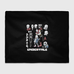 Плед флисовый UNDERTALE, цвет: 3D-велсофт
