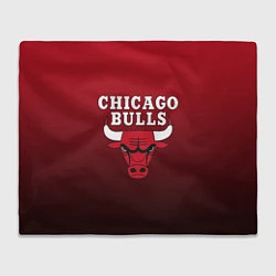 Плед флисовый CHICAGO BULLS, цвет: 3D-велсофт