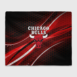 Плед флисовый CHICAGO BULLS, цвет: 3D-велсофт