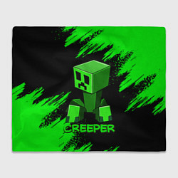 Плед флисовый MINECRAFT CREEPER, цвет: 3D-велсофт