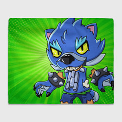 Плед флисовый BRAWL STARS WEREWOLF LEON, цвет: 3D-велсофт