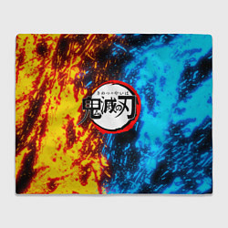 Плед флисовый KIMETSU NO YAIBA, цвет: 3D-велсофт