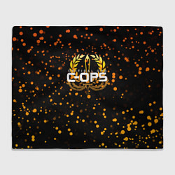 Плед флисовый CRITICAL OPS C-OPS, цвет: 3D-велсофт