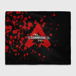 Плед флисовый Apex Legends Champion, цвет: 3D-велсофт