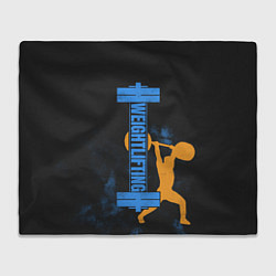 Плед флисовый Wheight lifting, цвет: 3D-велсофт