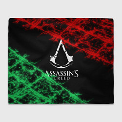 Плед флисовый Assassin’s Creed: Red & Green, цвет: 3D-велсофт