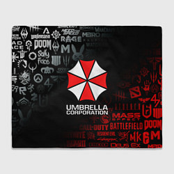 Плед флисовый RESIDENT EVIL UMBRELLA CORP, цвет: 3D-велсофт