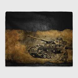 Плед флисовый Tanks are not afraid mud, цвет: 3D-велсофт