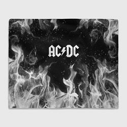 Плед флисовый AC DC, цвет: 3D-велсофт