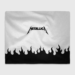 Плед флисовый METALLICA, цвет: 3D-велсофт