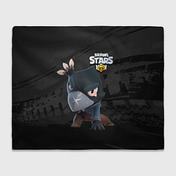 Плед флисовый Brawl Stars Crow Ворон, цвет: 3D-велсофт