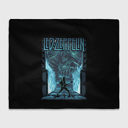 Плед флисовый Led Zeppelin, цвет: 3D-велсофт