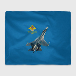 Плед флисовый ВВС, цвет: 3D-велсофт