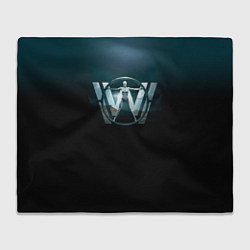 Плед флисовый Westworld Logo, цвет: 3D-велсофт