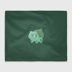 Плед флисовый Pokemon Bulbasaur, цвет: 3D-велсофт