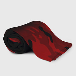 Плед флисовый RED BLACK MILITARY CAMO, цвет: 3D-велсофт — фото 2