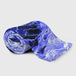 Плед флисовый МОЛНИЯ BLUE, цвет: 3D-велсофт — фото 2