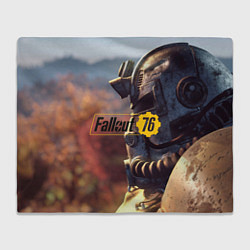 Плед флисовый FALLOUT76, цвет: 3D-велсофт