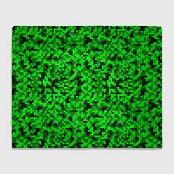 Плед флисовый КАМУФЛЯЖ GREEN, цвет: 3D-велсофт