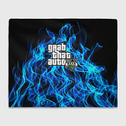 Плед флисовый GTA5, цвет: 3D-велсофт