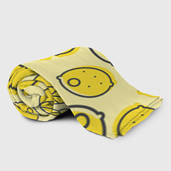 Плед флисовый Лимончики, цвет: 3D-велсофт — фото 2