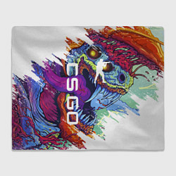 Плед флисовый CS GO, цвет: 3D-велсофт