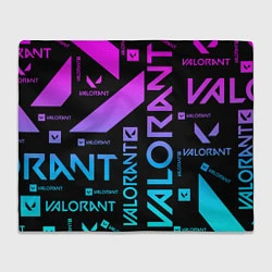Плед флисовый Valorant, цвет: 3D-велсофт