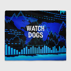Плед флисовый Watch Dogs, цвет: 3D-велсофт