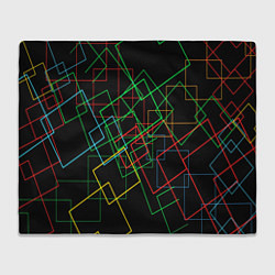 Плед флисовый BACKGROUND NEON, цвет: 3D-велсофт