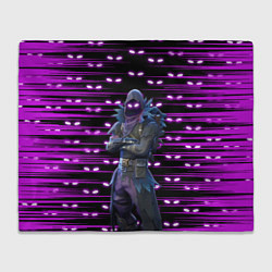 Плед флисовый Fortnite Raven, цвет: 3D-велсофт