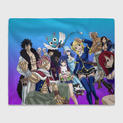 Плед флисовый FAIRY TAIL ХВОСТ ФЕИ, цвет: 3D-велсофт