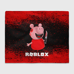 Плед флисовый Roblox Piggy, цвет: 3D-велсофт