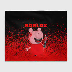 Плед флисовый Roblox Piggy, цвет: 3D-велсофт