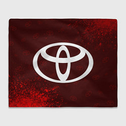 Плед флисовый TOYOTA ТОЙОТА, цвет: 3D-велсофт