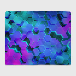 Плед флисовый Geometry, цвет: 3D-велсофт